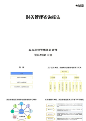 財(cái)務(wù)管理咨詢報(bào)告 價(jià)值、內(nèi)容與獲取途徑